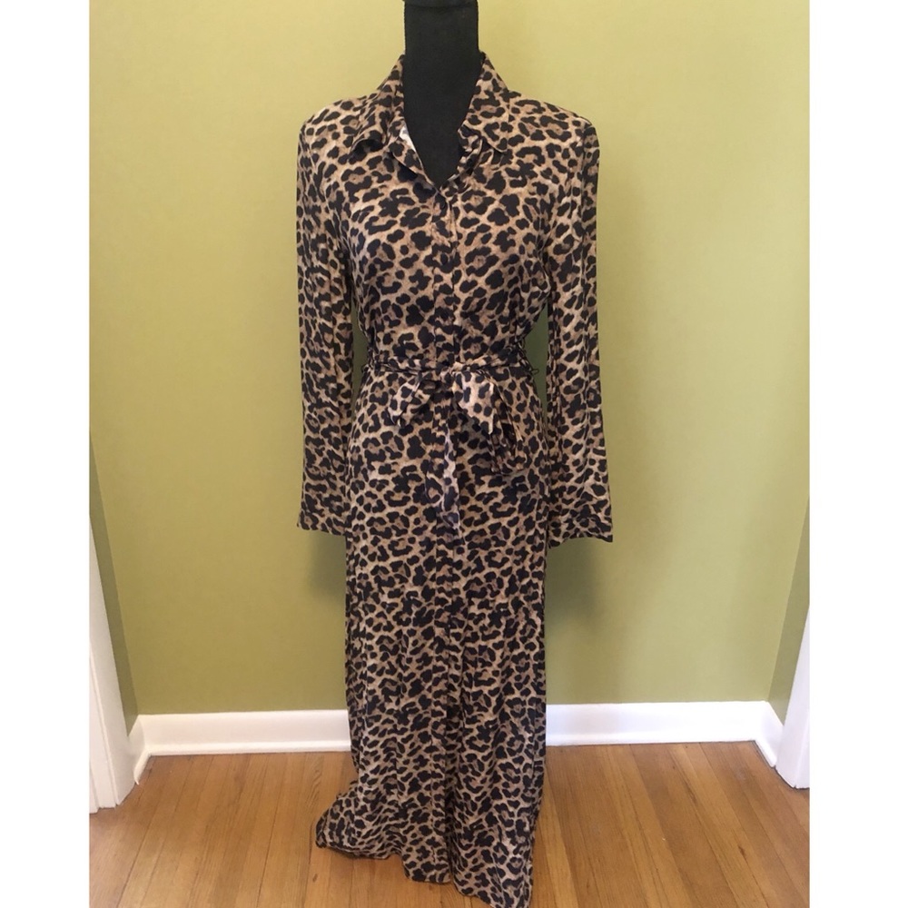 Zara Leopard Print Maxi Dress